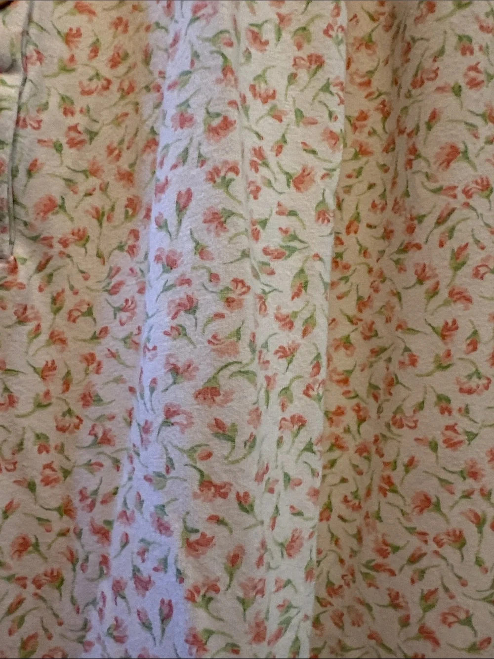 Eileen West Orange Floral Lace Detail Nightgown